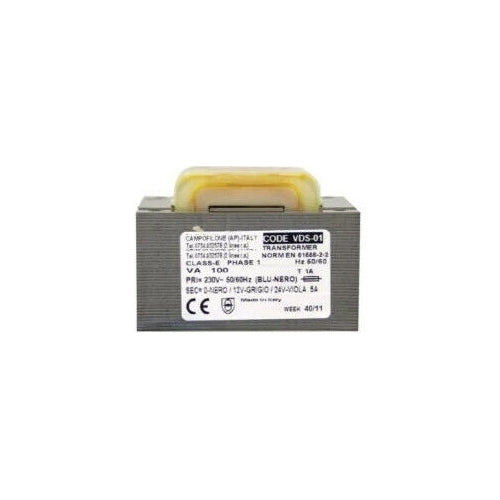 ALIMENTATORE TRASFORMATORE LAMELLARE 100VA-220 230 VAC - 24VAC DIEFFEMATIC 478/1