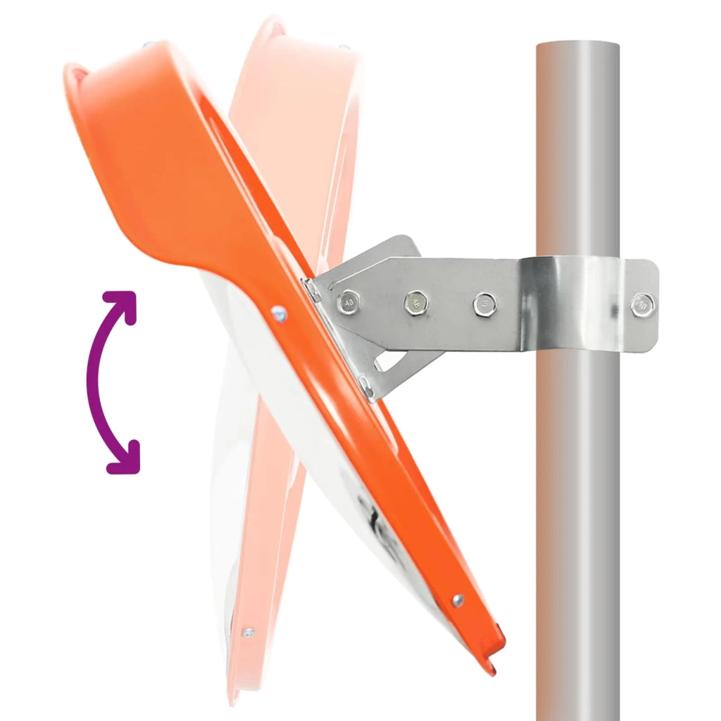 Specchio per Traffico Convesso Plastica PC Arancione 60 cm 141681