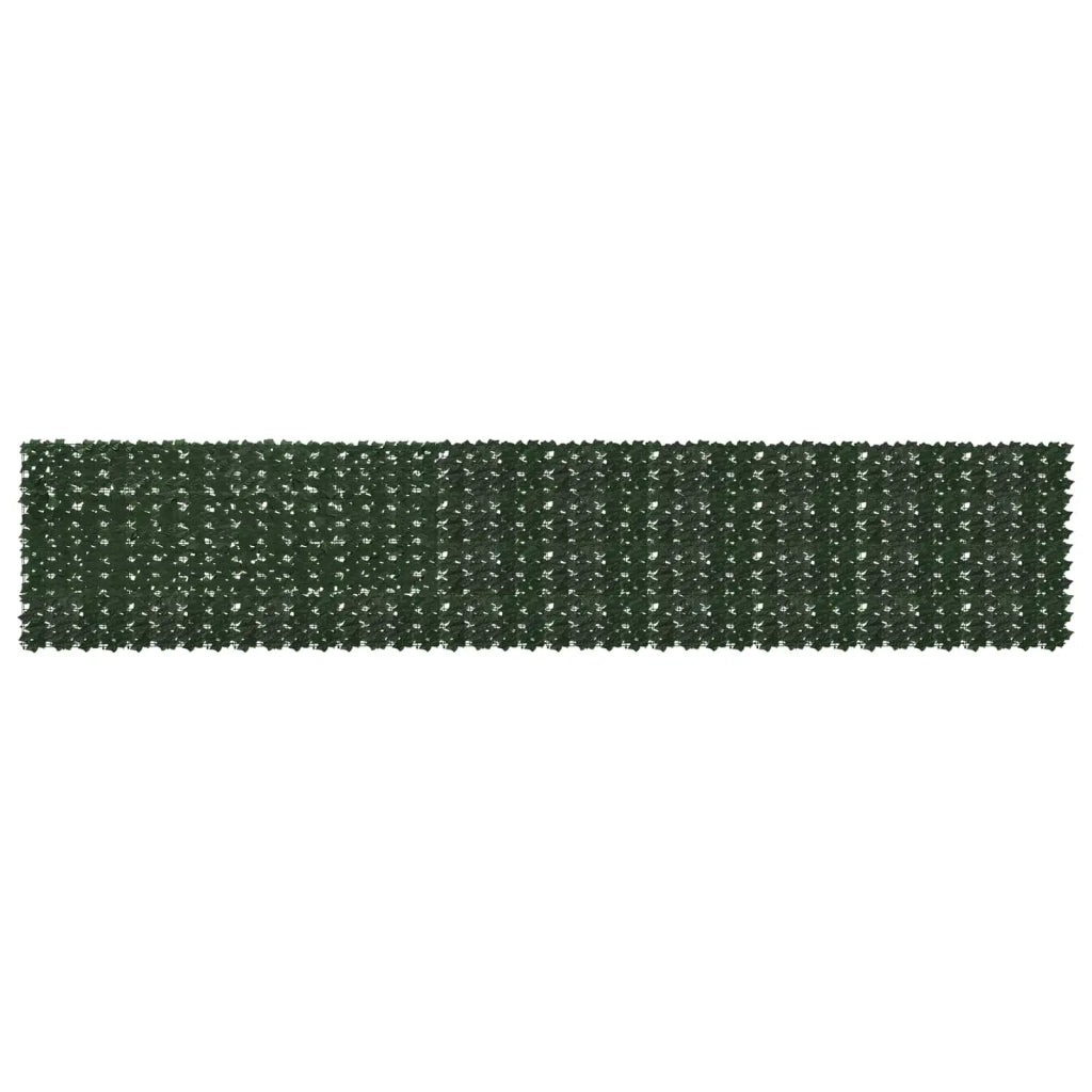Schermo per balcone con foglie-Pannello per balcone Verde Scuro 500 x 100 cm