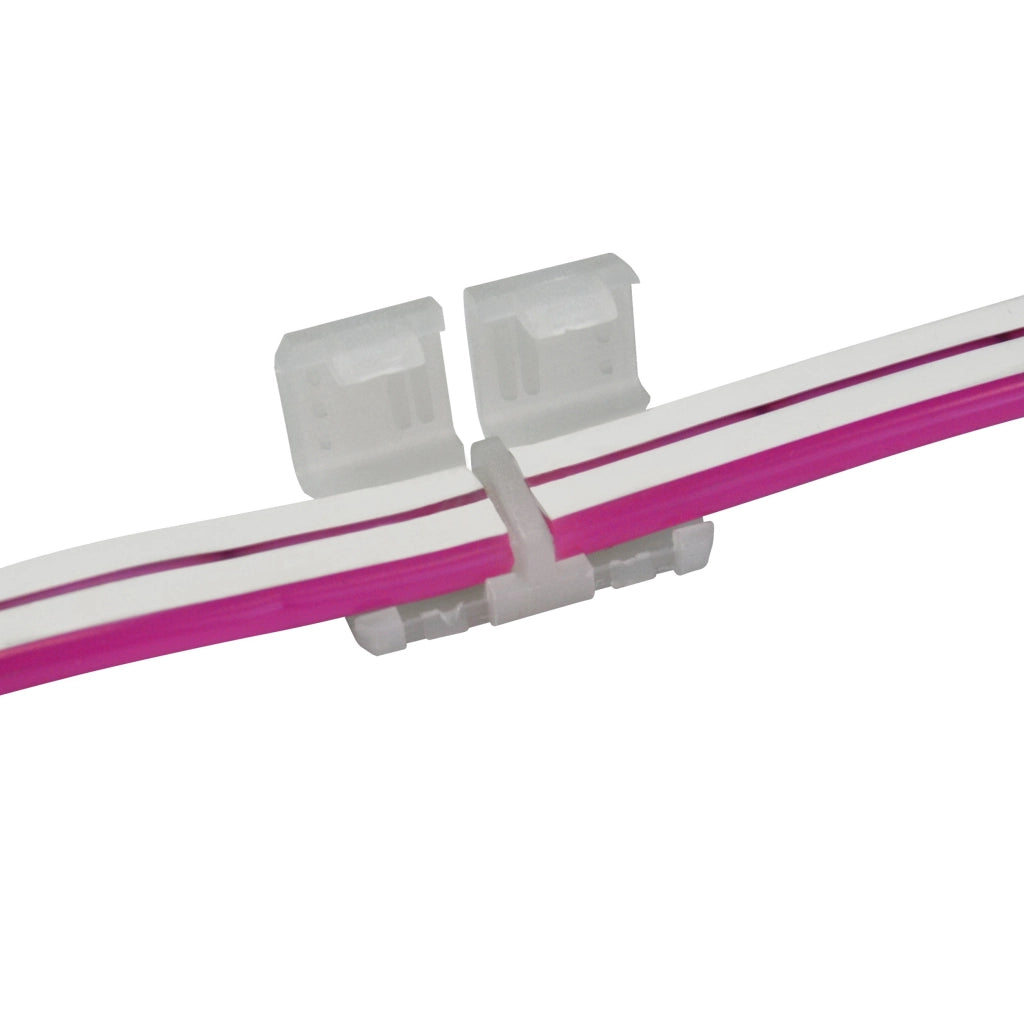Connettore fisso Neon LED 12mm 2 pin 12-24V 3A Polux