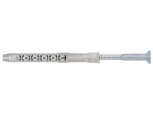 TASSELLO PROLUNGATO PREMONTATO IN NYLON CON VITE ZINCATA BIANCA FM-X5- - ø mm.8x100 vite T30 ø mm.6x105 spes.fissag.mm.30 - 50 pezzi FRIULSIDER