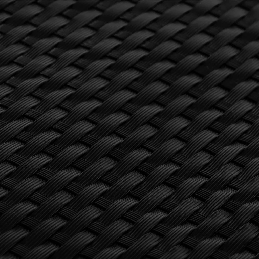 Schermo da balcone | Paravento da Balcone Nero 500x100 cm in Polyrattan