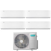 Climatizzatore Condizionatore Hisense Quadri Split Inverter serie ENERGY PRO X 9+9+9+9 con 4AMW81U4RJC R-32 Wi-Fi Integrato 9000+9000+9000+9000
