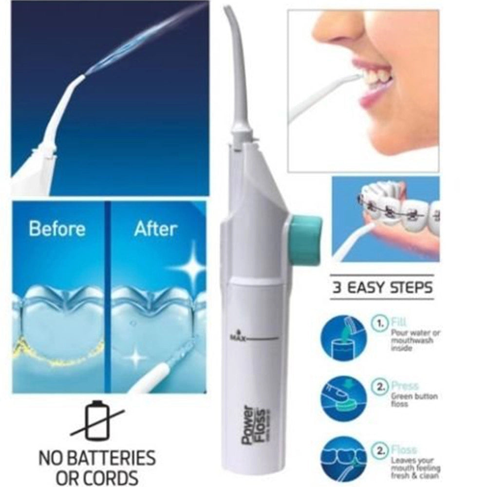 Trade Shop - Idropulsore Per Denti Getto D'acqua Pulizia Dentale Orale Igiene Interdentale -