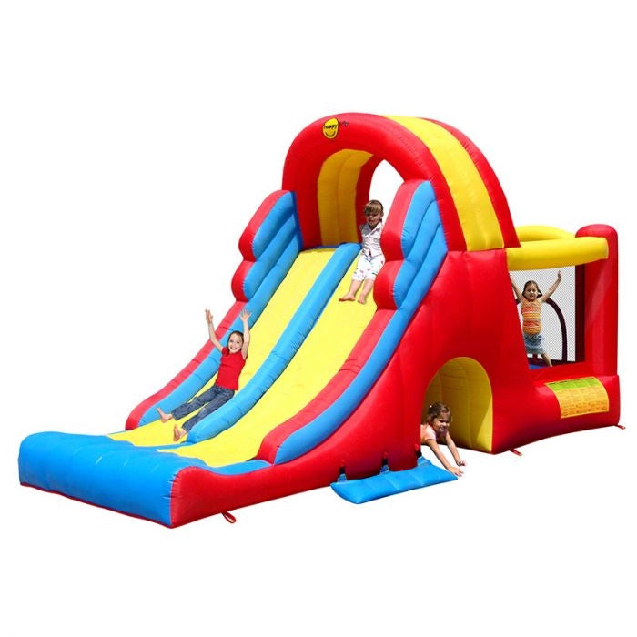 Gioco gonfiabile per bambini da giardino MEGA SCIVOLO COMBO