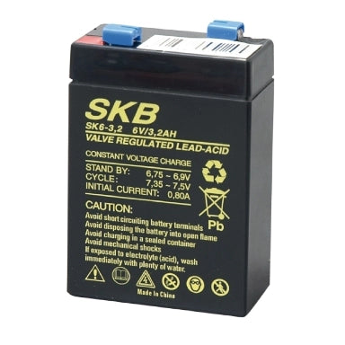 SK6 - 3,2 - BATTERIA AL PIOMBO SKB 6V 3,2AH