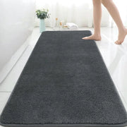 Matte da bagno extra grande 150x60 cm - assorbente e antiscivolo - mattonella da bagno lunga grigia