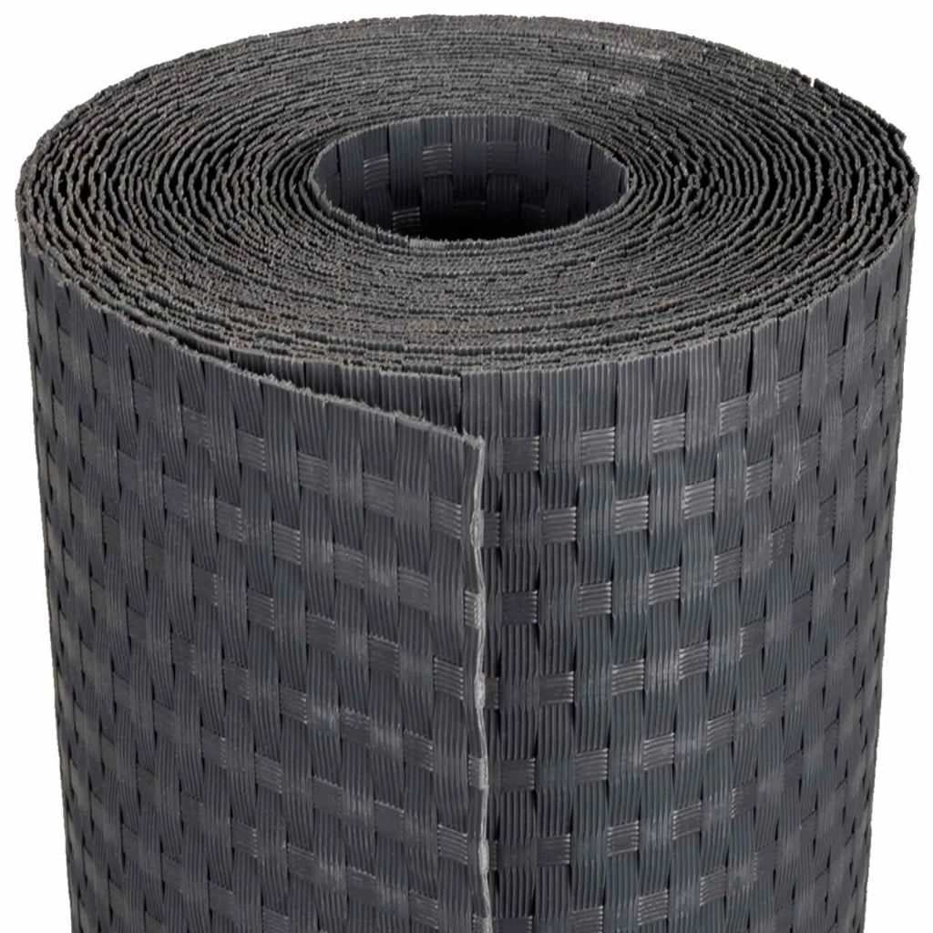 Schermo da balcone | Paravento da Balcone Grigio Scuro 400 x 90 cm polyrattan