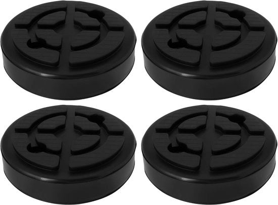 Pannelli di sollevamento auto 4 pezzi - Gomma - Diametro esterno 120mm - Diametro 30mm - Compatibile con Twin Busch - Protezione del telaio effettiva - Pannelli di sollevamento per ponte