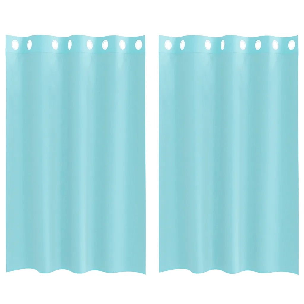 Tende in Voile con Occhielli 2 pz Turchese