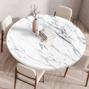 Tavolo rotondo coperto con elastico, copertura tavolo rotondo, copertura tavolo elastica con antiscivolo, tavolo rotondo coperto, lavabile, adatto per casa, hotel, ristorante, esterno, giardino (pietra, 70 cm)
