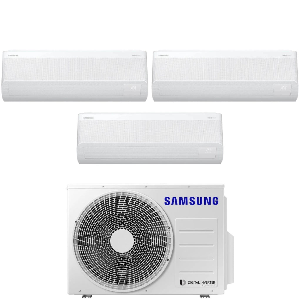 Climatizzatore Condizionatore Samsung Trial Split Inverter serie WINDFREE AVANT S2 9+12+12 con AJ068TXJ3KG R-32 Wi-Fi Integrato 9000+12000+12000