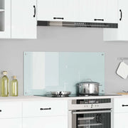 Schienale da cucina Bianco 110 x 50 cm vetro temperato 42001287