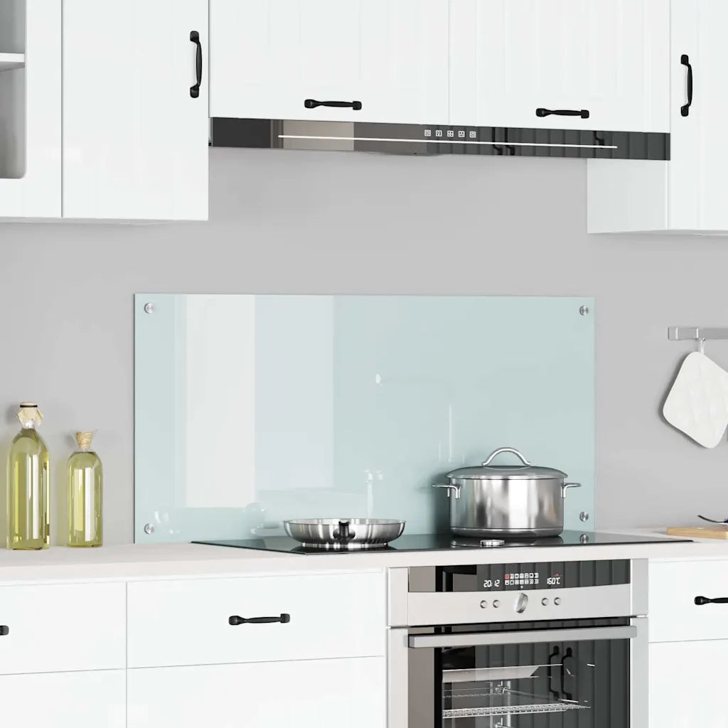 Schienale da cucina Bianco 110 x 50 cm vetro temperato 42001287