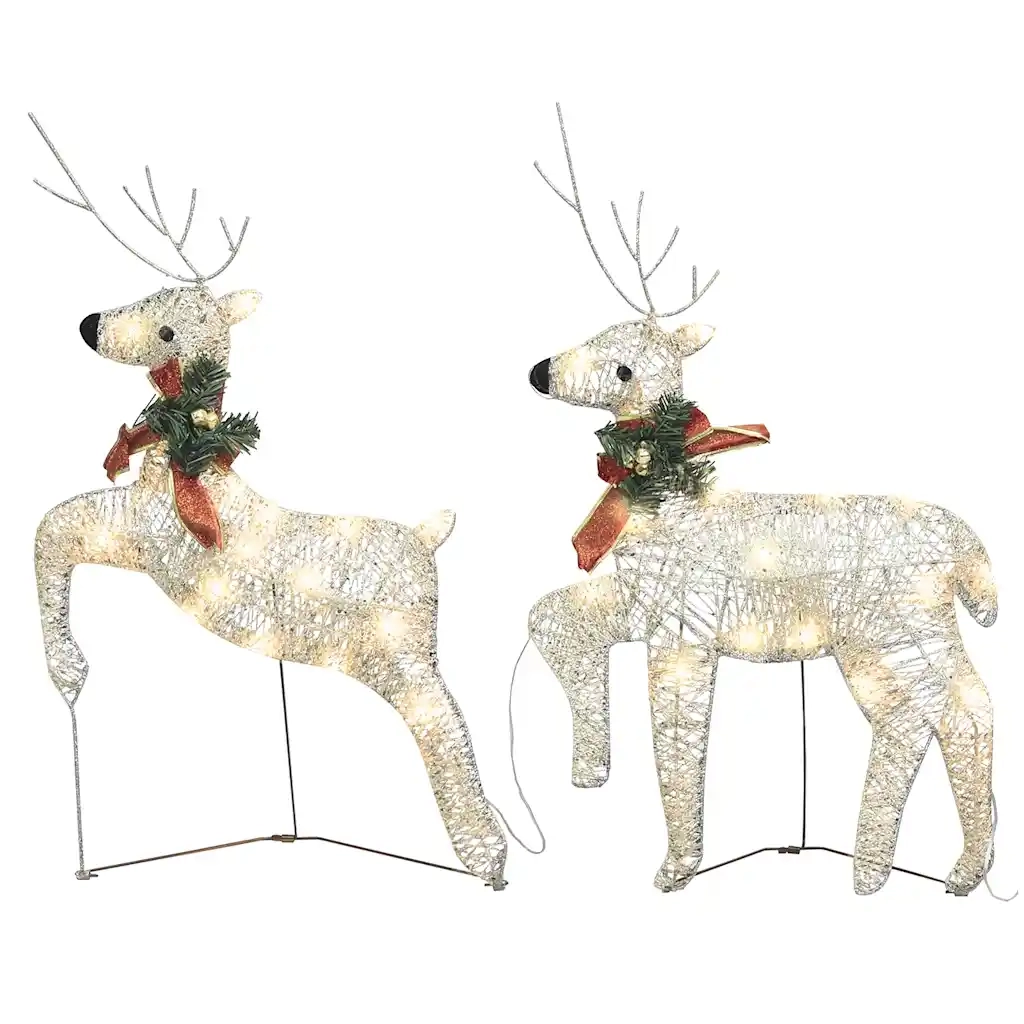 Renne di Natale 2 pz Oro 40 LED 342683