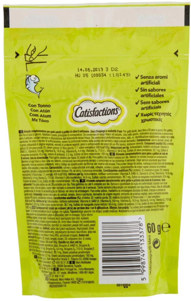 CATISFACTION SNACK AL TONNO 60 GR