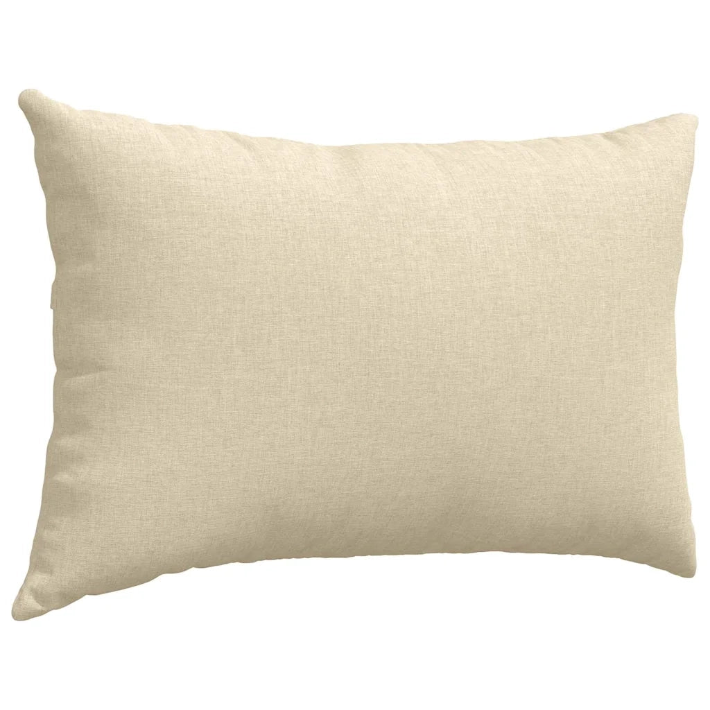 Cuscini da Divano 2 pcs Crema 60 x 40 cm Tessuto 42013660
