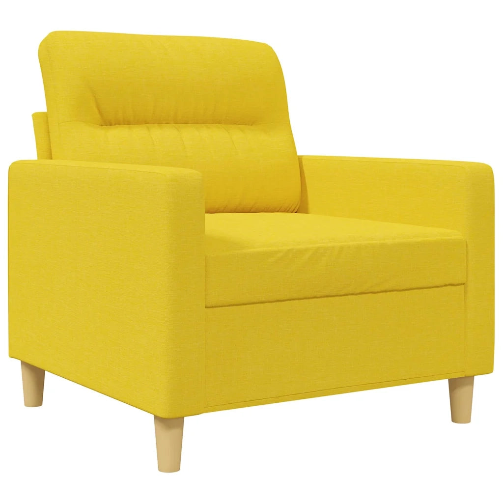 Poltrona | Sedia Relax Giallo Chiaro 60 cm in Tessuto