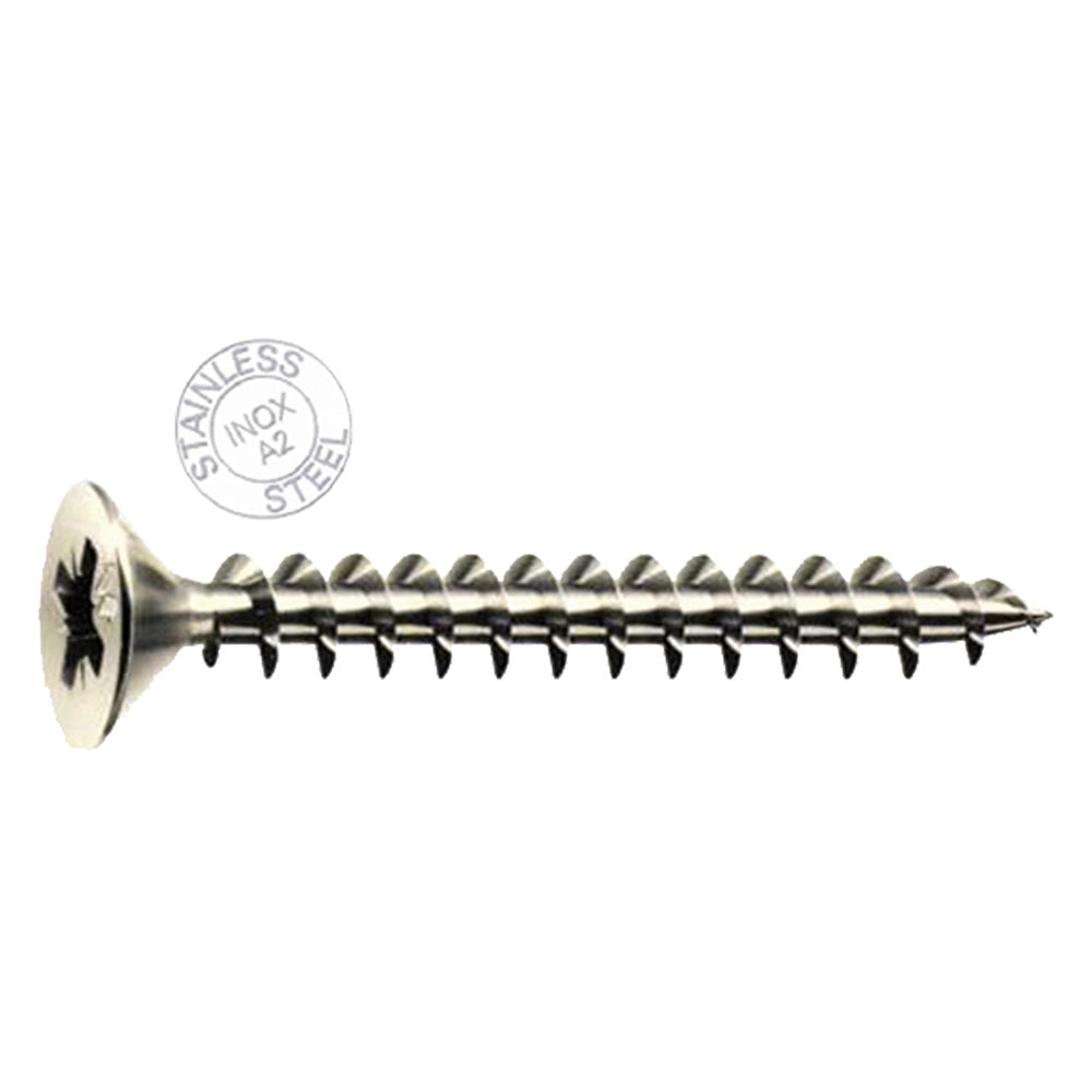 VITE PER LEGNO T.S.P. INOX 'PANELVIT' TSP mm 5 x 60 - 1 centinaio - MUSTAD