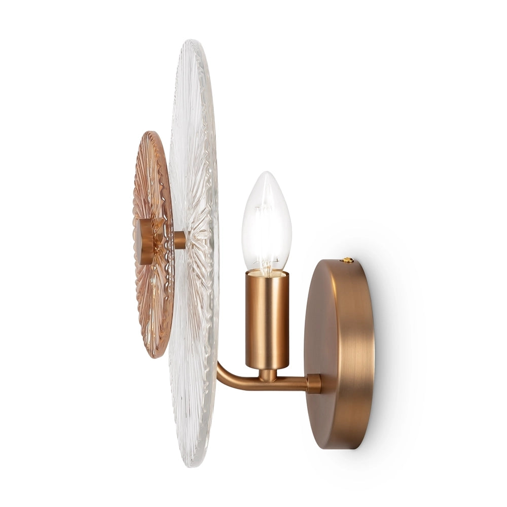 Applique oro con diffusore in vetro Maytoni MOD007WL-01G