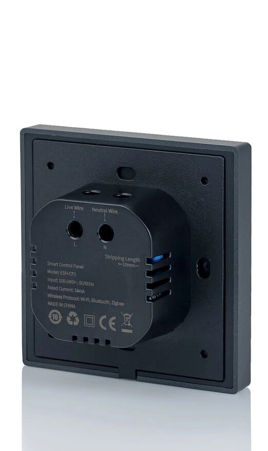 Pannello controllo nero hub Zigbee/Tuya Wi‑Fi BT Maxlight
