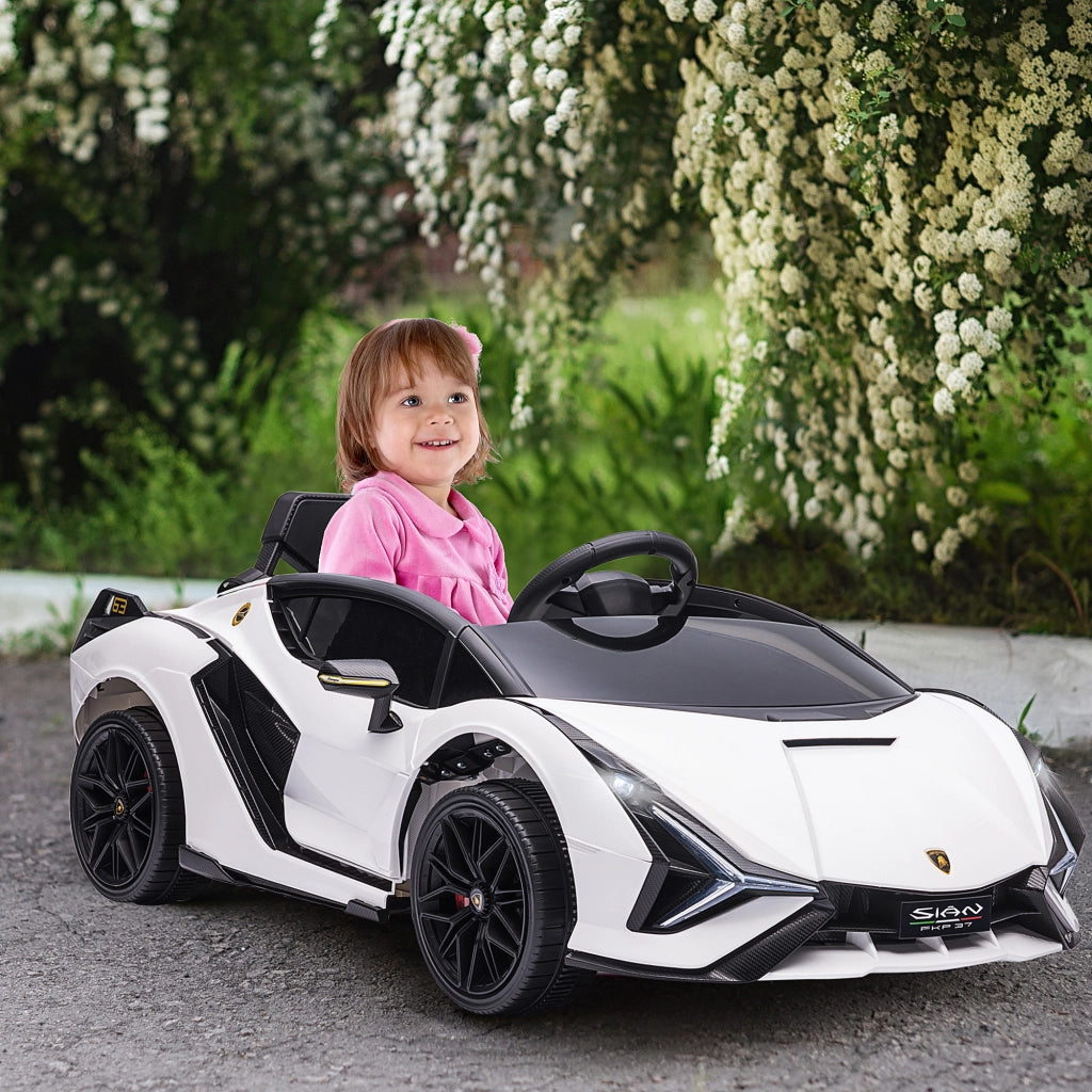 Auto elettrica per Bambini Lamborghini Sian ¨C Minimal ¨C Bianco