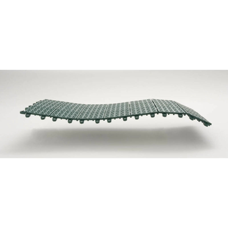 Set da 20 Piastrelle in Plastica Flessibili Drenanti 55,5 x 55,5 cm da Esterno Giardino 6,2 m2 colore: Verde