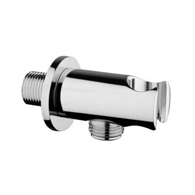 Kit doccia incasso cromato completo di soffione 25 cm inox e kit doccetta Recta