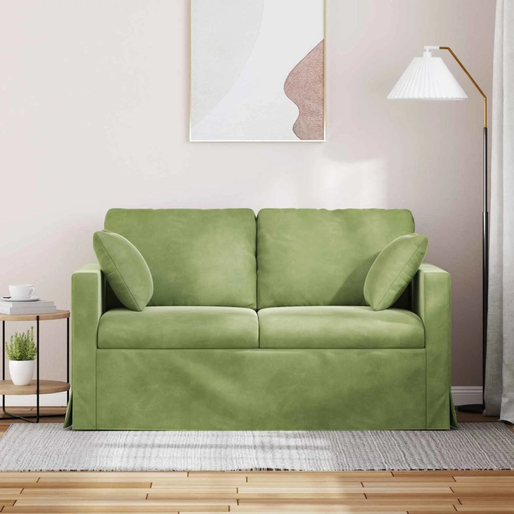 Divano Verde chiaro 138 x 78 x 80 cm Velluto