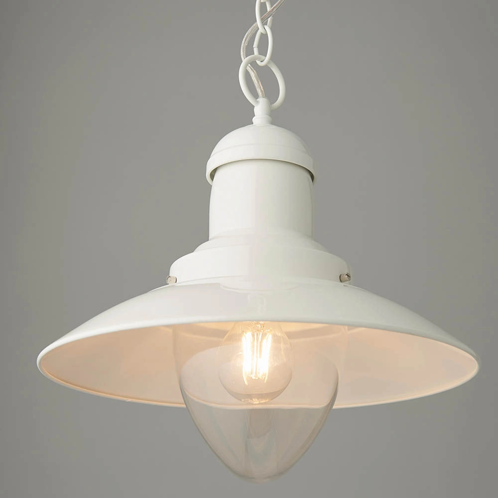 Lampada a sospensione marina crema E27 Endon Polperro