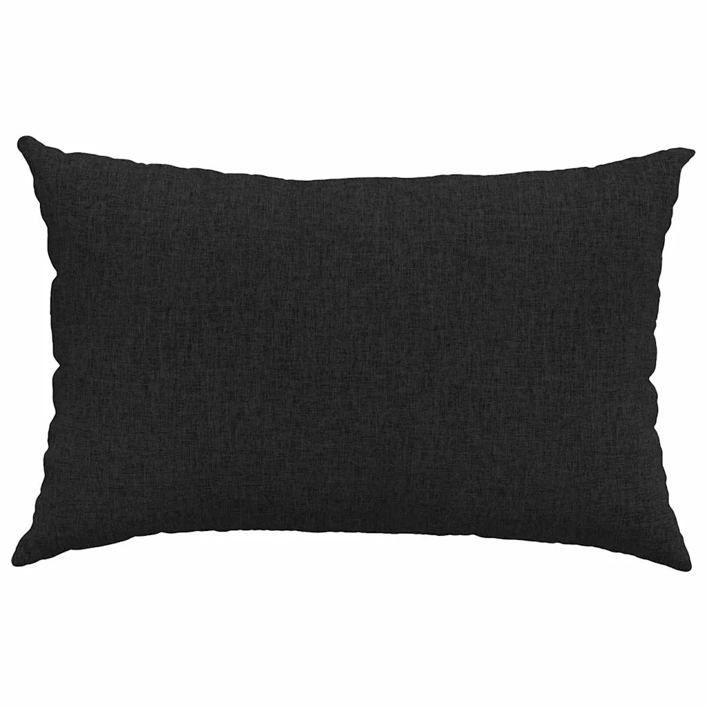 Cuscini da Divano 2 pcs Nero 60 x 40 cm Tessuto 42013655
