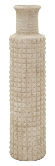 Vaso da Esterno Sand 97cm - Vaso Alto e Robusto in Resina con Finitura Pietra Naturale