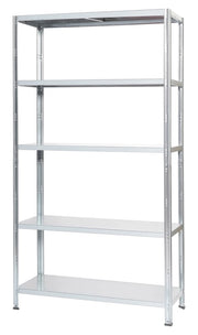 Scaffale in Metallo 5 Ripiani 100x40x187 cm Grigio Nuvolato