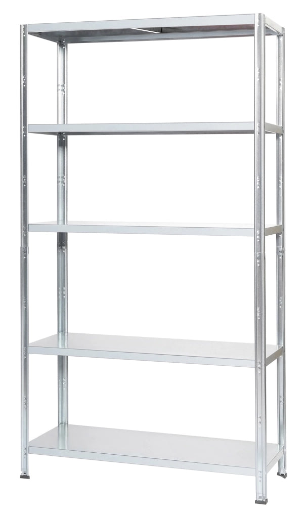 Scaffale in Metallo 5 Ripiani 100x40x187 cm Grigio Nuvolato