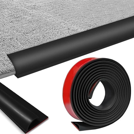 Striscia di transizione autoadesiva per tappeti - 3m striscia di transizione in PVC per pavimento - transizione da tappeto a pavimento in legno - profilo di transizione autoadesivo per tappeto - tappeto