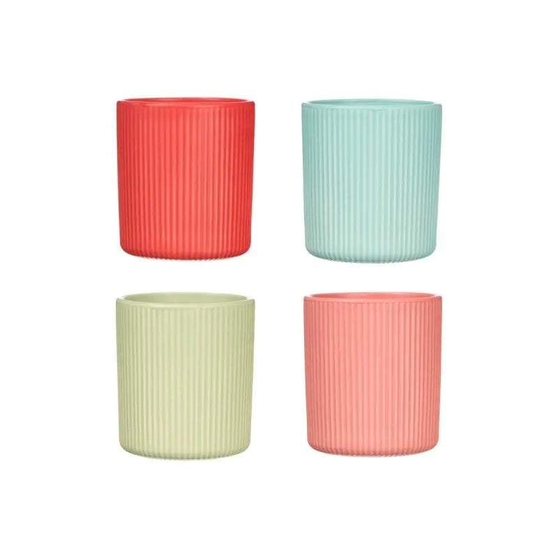 Bicchieri a righe 270 ml colori assortiti