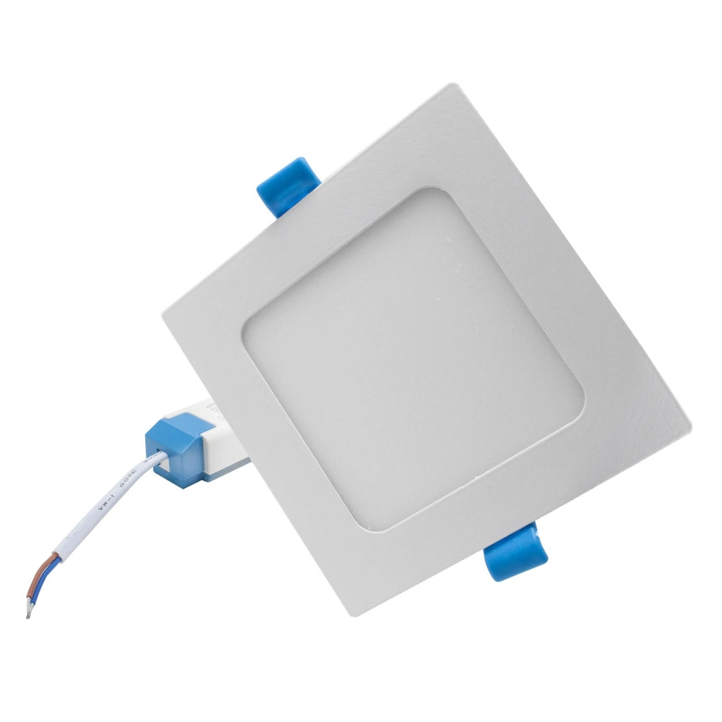 Faretto incasso LED 18W pannello quadrato slim interruttore CCT da 3000K a 6500K luce cucina negozio ufficio foro 20cm