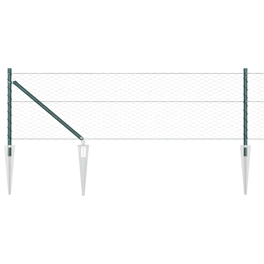 Palo della recinzione Verde 50 x 0,8 m (rete 36 mm)