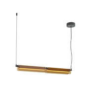 Maytoni Sospensione Moderna Flat 1 luce LED integrato nero metallo vetro