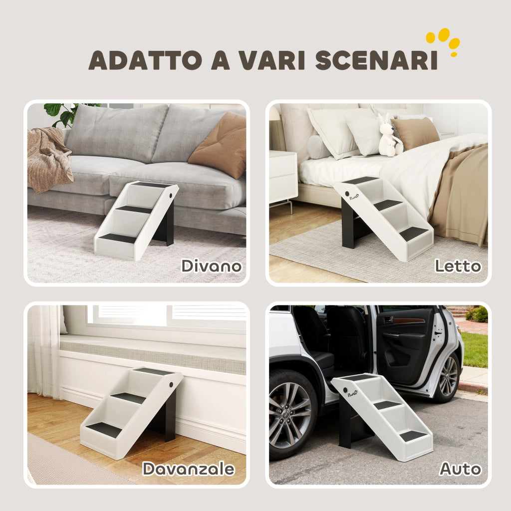 Scaletta per Cani e Gatti Pieghevole ¨C Minimal ¨C Crema