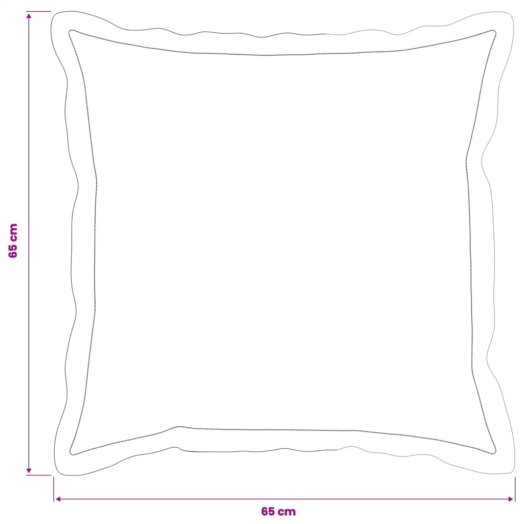 Federa 2 pcs HOUTEN Nero 65 x 65 cm Velluto 920977