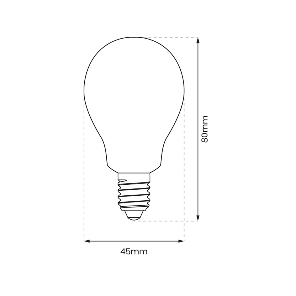 Lampadina LED 5W E14 globo 400lm 6000K fredda Eko-Light