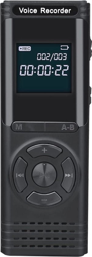 Registratore vocale digitale con comando vocale e funzione MP3 - 4GB, 8GB, 16GB o 32GB di memoria