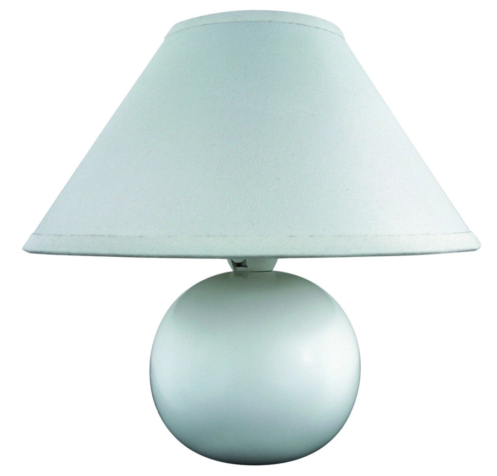 Lampada da comodino Ariel bianco opaco E14 Rabalux