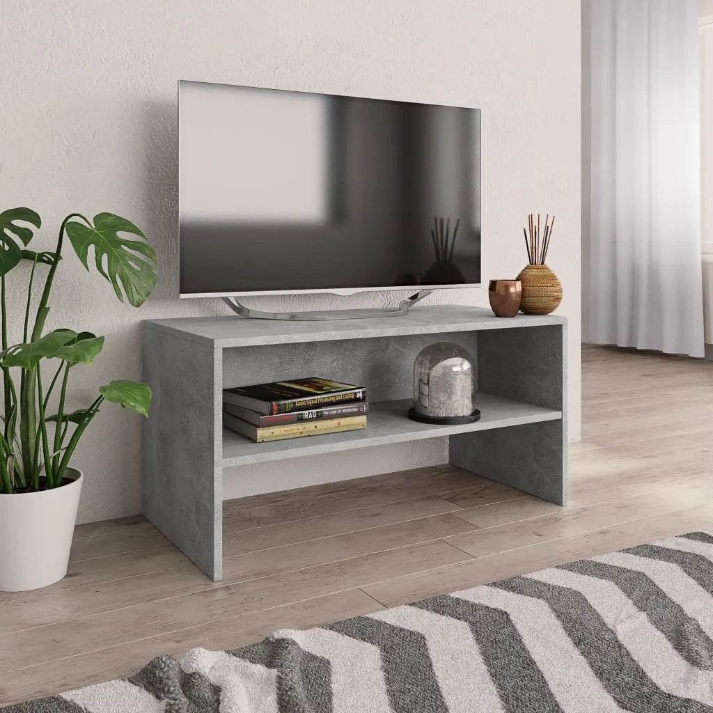 Mobile TV | Armadietto TV | Mobile Porta TV Grigio Cemento 80x40x40 cm in Legno Multistrato