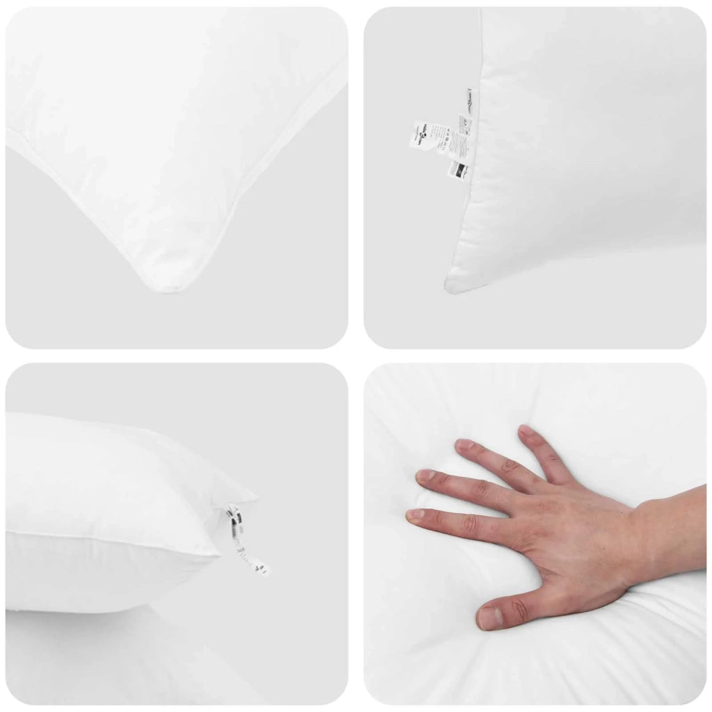 Piumone con cuscino 2 pcs Bianco Microfibra 3376636