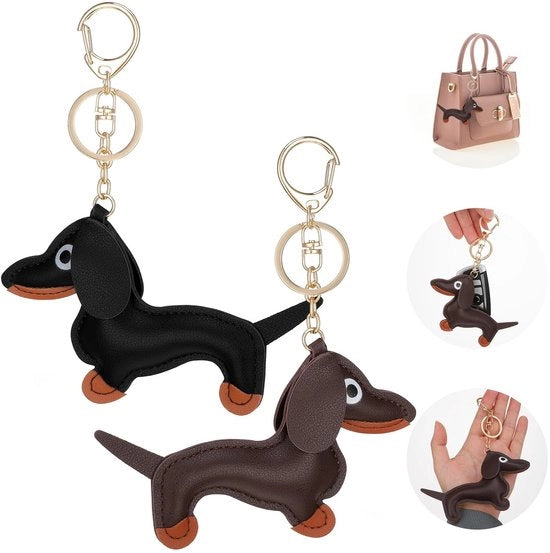 Accessorio per Gatti - Design Unico - 2 Pezzi - Materiale PU - Marrone Scuro/Nero - Amanti degli Animali - Materiale di Alta Qualità - 14 x 9 cm - Accessorio per Animali