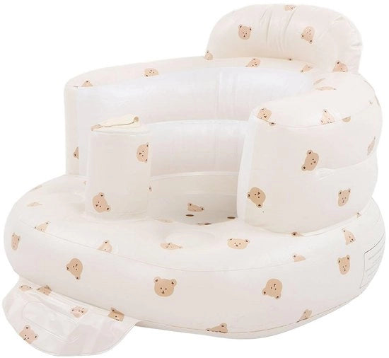Sedile per Bambino Inflabili - Duraturo - Sedile per Neonato - Sedile per Bambino - Sedile per Bagno - Materiale Soffice e Protettivo - Disegno Cuddoso per Bambino