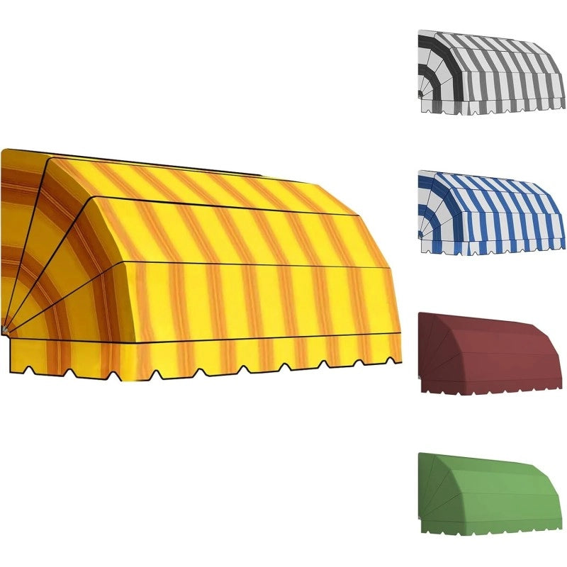 Tenda Sole Cappottina 4 Raggi, Telo PVC Bianco, Larghezza 3 x Sporgenza 1, UV-Resistente, Impermeabile - Giardino, Balcone