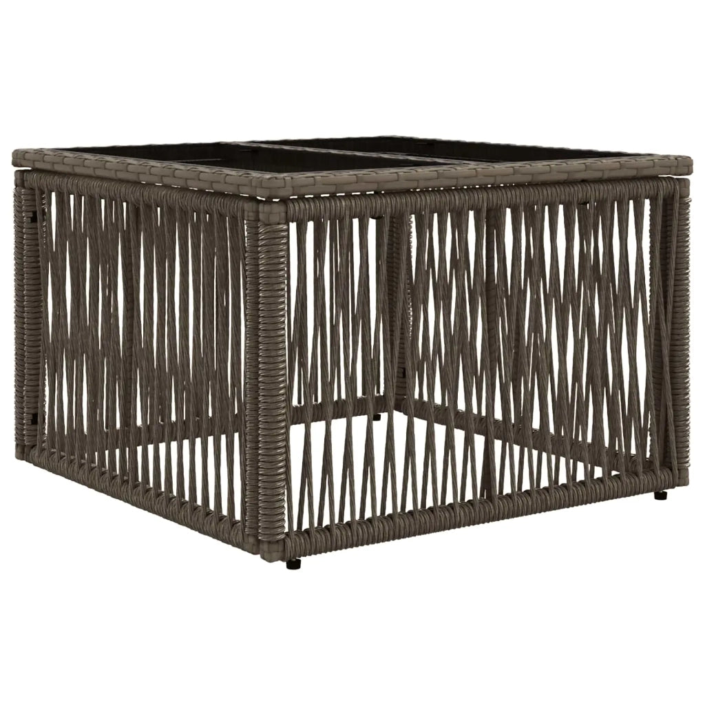 Set Divano da Giardino 5 pz Grigio polyrattan 3436001